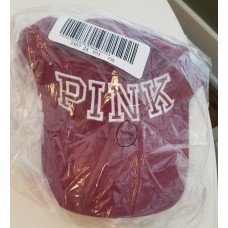 Victorias Secret PINK Baseball Hat Cap Maroon Pink Logo One Size NWT  eb-23148444